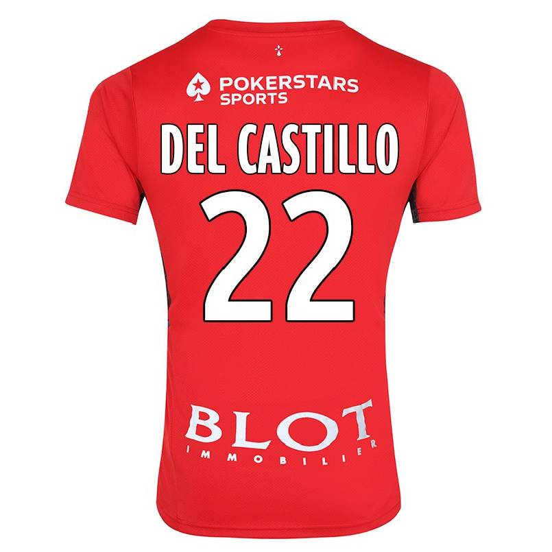 Férfi Labdarúgás Romain Del Castillo #22 Piros Hazai Jersey 2021/22 Mez Póló Ing