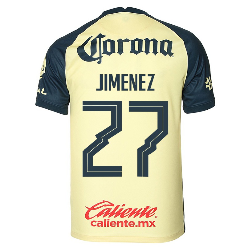 Férfi Labdarúgás Oscar Jimenez #27 Sárga Hazai Jersey 2021/22 Mez Póló Ing