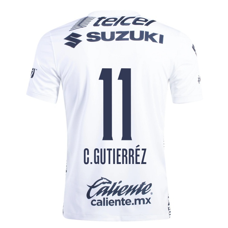 Férfi Labdarúgás Carlos Gutierrez #11 Fehér Hazai Jersey 2021/22 Mez Póló Ing