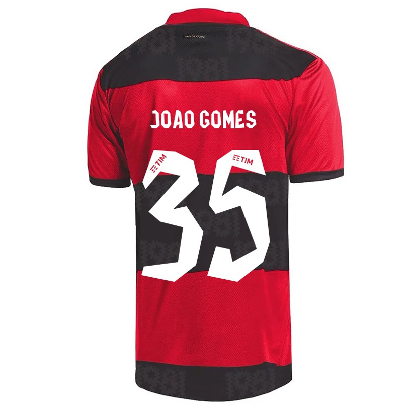 Férfi Labdarúgás Joao Gomes #35 Piros Fekete Hazai Jersey 2021/22 Mez Póló Ing