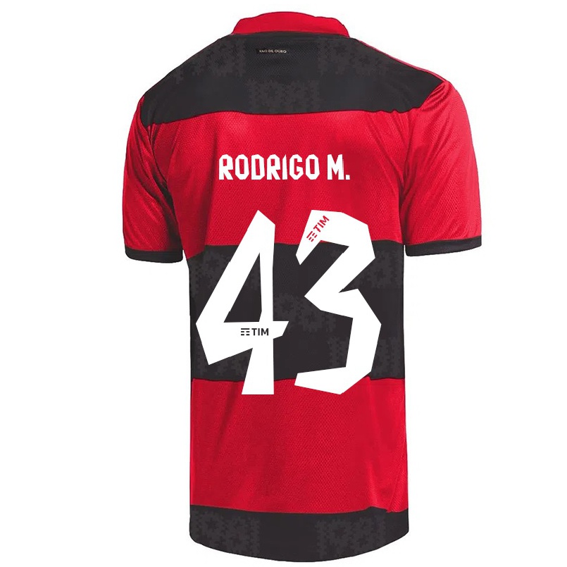 Férfi Labdarúgás Rodrigo Muniz #43 Piros Fekete Hazai Jersey 2021/22 Mez Póló Ing