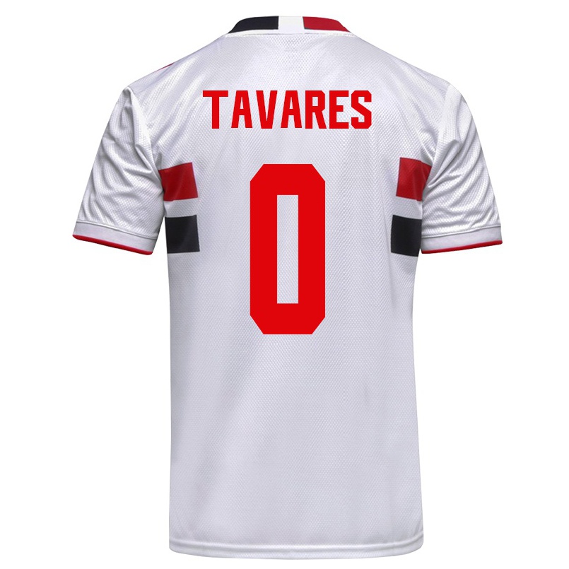 Férfi Labdarúgás Junior Tavares #0 Fehér Hazai Jersey 2021/22 Mez Póló Ing