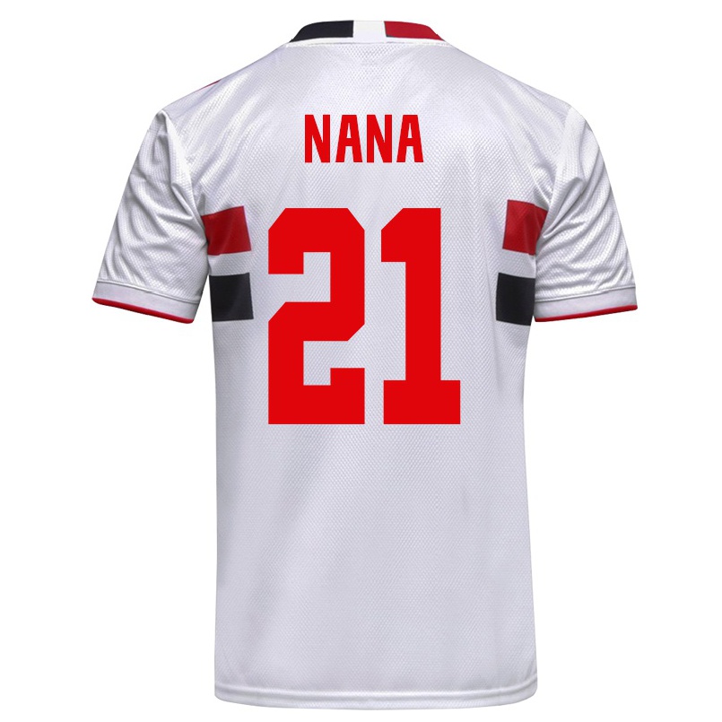 Férfi Labdarúgás Nana #21 Fehér Hazai Jersey 2021/22 Mez Póló Ing