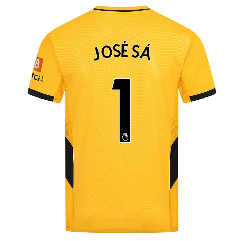 Férfi Labdarúgás Jose Sa #1 Sárga Hazai Jersey 2021/22 Mez Póló Ing