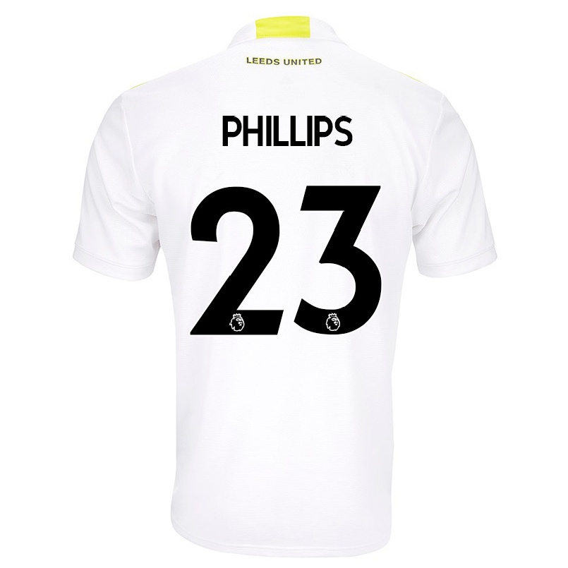 Férfi Labdarúgás Kalvin Phillips #23 Fehér Hazai Jersey 2021/22 Mez Póló Ing