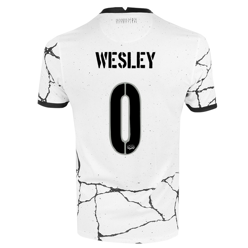 Férfi Labdarúgás Wesley #0 Fehér Hazai Jersey 2021/22 Mez Póló Ing