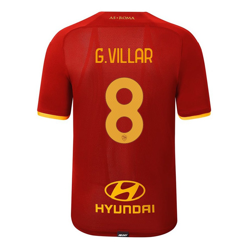 Férfi Labdarúgás Gonzalo Villar #8 Piros Hazai Jersey 2021/22 Mez Póló Ing