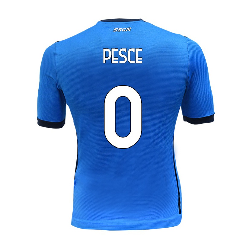 Férfi Labdarúgás Antonio Pesce #0 Kék Hazai Jersey 2021/22 Mez Póló Ing