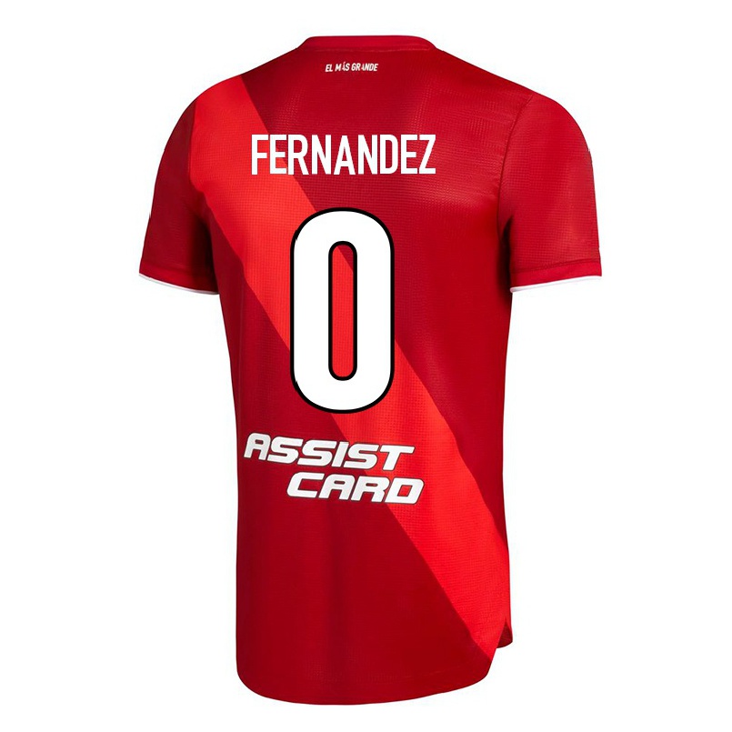 Férfi Labdarúgás Esteban Fernandez #0 Piros Idegenbeli Jersey 2021/22 Mez Póló Ing