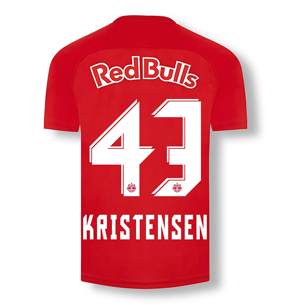 Férfi Labdarúgás Rasmus Kristensen #43 Hazai Piros Mez 2020/21 Póló Ing
