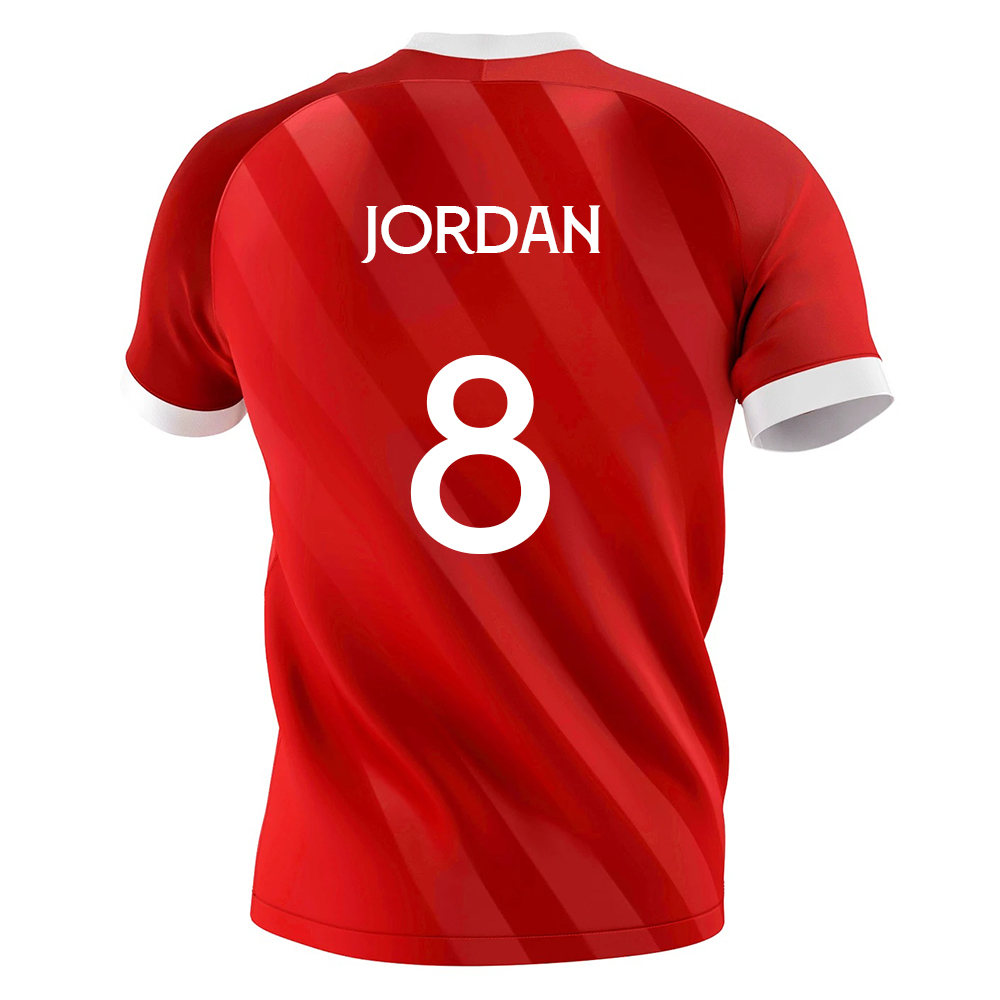 Férfi Labdarúgás Joan Jordan #8 Idegenbeli Piros Mez 2020/21 Póló Ing