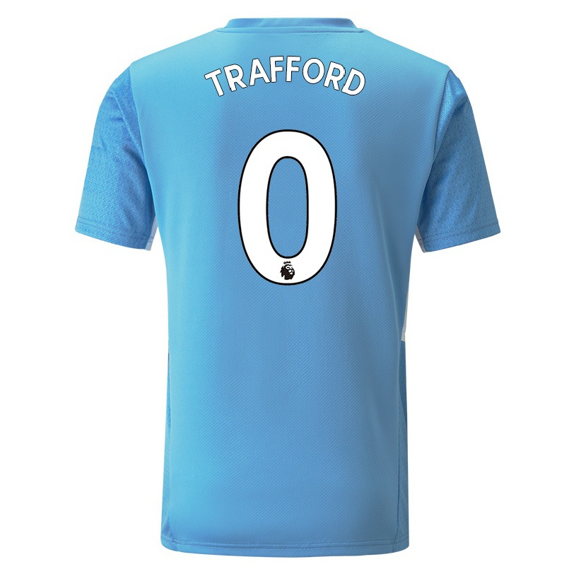 Női Labdarúgás James Trafford #0 Kék Hazai Jersey 2021/22 Mez Póló Ing