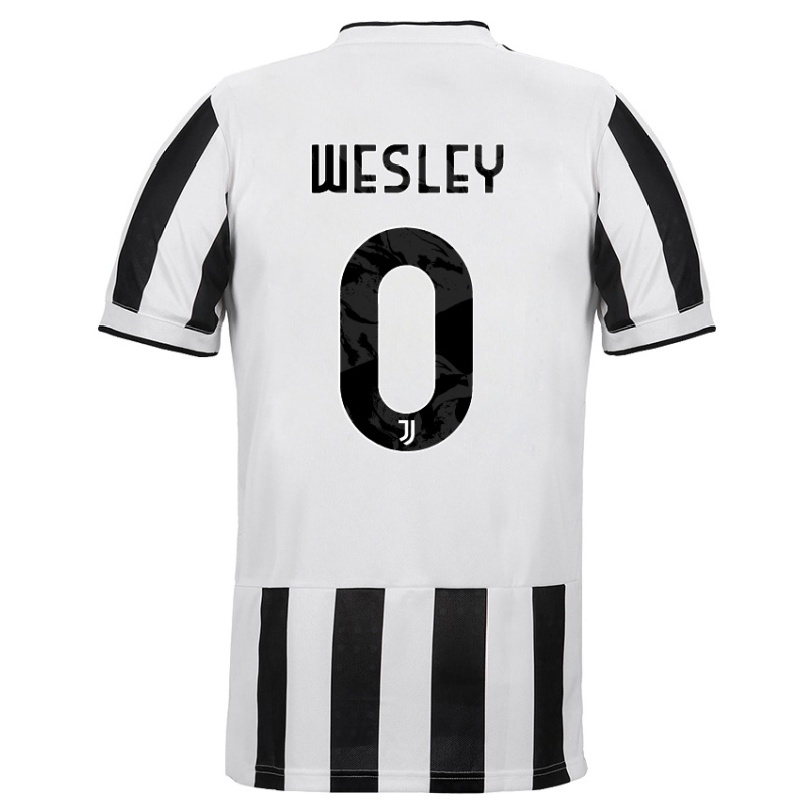 Női Labdarúgás Wesley #0 Fehér Fekete Hazai Jersey 2021/22 Mez Póló Ing