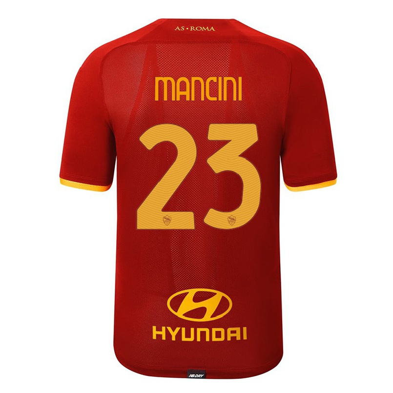 Női Labdarúgás Gianluca Mancini #23 Piros Hazai Jersey 2021/22 Mez Póló Ing
