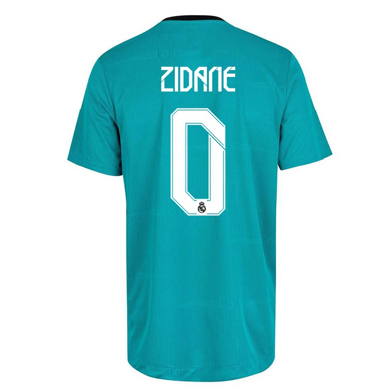 Női Labdarúgás Theo Zidane #0 Világos Zöld Számú Jersey 2021/22 Mez Póló Ing