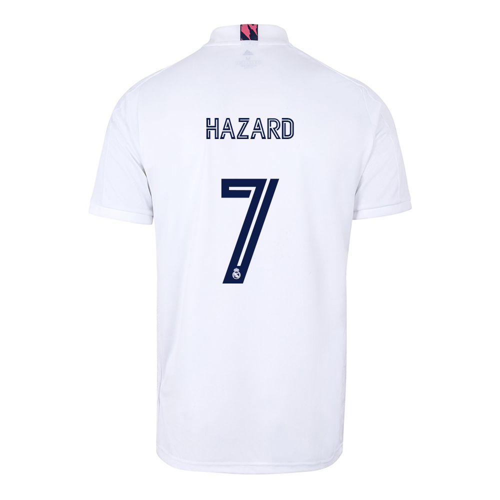 Női Labdarúgás Eden Hazard #7 Hazai Fehér Mez 2020/21 Póló Ing