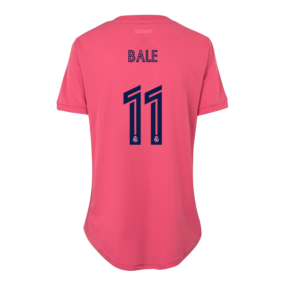 Női Labdarúgás Gareth Bale #11 Idegenbeli Rózsaszín Mez 2020/21 Póló Ing