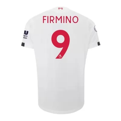 Férfi Futball Roberto Firmino 9 Idegenbeli Fehér Mez 2019/20 Póló Ing
