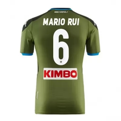 Férfi Futball Mario Rui 6 Idegenbeli Zöld Mez 2019/20 Póló Ing