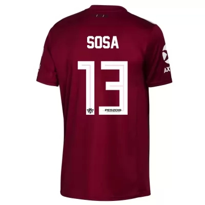 Férfi Futball Santiago Sosa 13 Idegenbeli Burgundia Mez 2019/20 Póló Ing