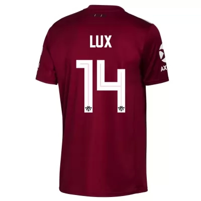 Férfi Futball German Lux 14 Idegenbeli Burgundia Mez 2019/20 Póló Ing