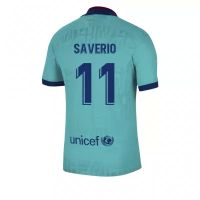 Gyermek Futball Kike Saverio 11 3. Számú Kék Mez 2019/20 Póló Ing