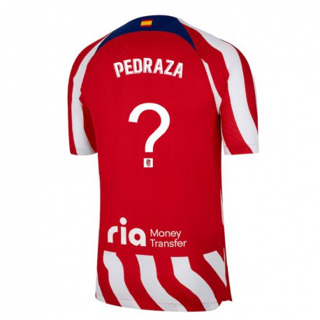 Kandiny Gyermek Alfredo Pedraza #0 Piros Fehér Kék Hazai Jersey 2022/23 Mez Póló Ing