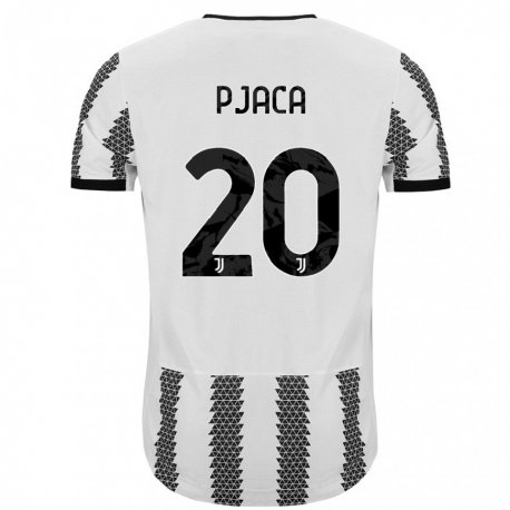 Kandiny Gyermek Marko Pjaca #20 Fehér Fekete Hazai Jersey 2022/23 Mez Póló Ing