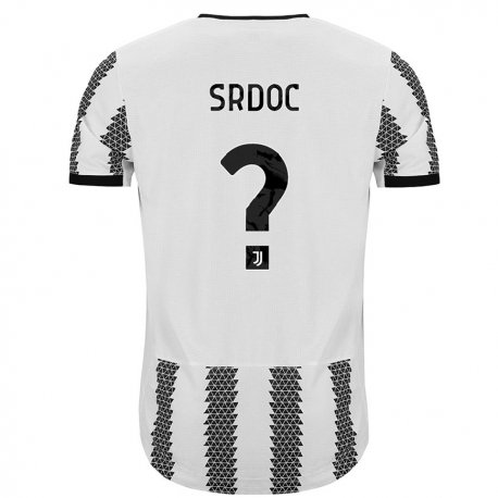 Kandiny Gyermek Ivano Srdoc #0 Fehér Fekete Hazai Jersey 2022/23 Mez Póló Ing
