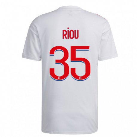 Kandiny Gyermek Remy Riou #35 Fehér Kék Piros Hazai Jersey 2022/23 Mez Póló Ing