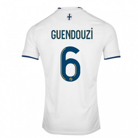 Kandiny Gyermek Matteo Guendouzi #6 Fehér Zafír Hazai Jersey 2022/23 Mez Póló Ing