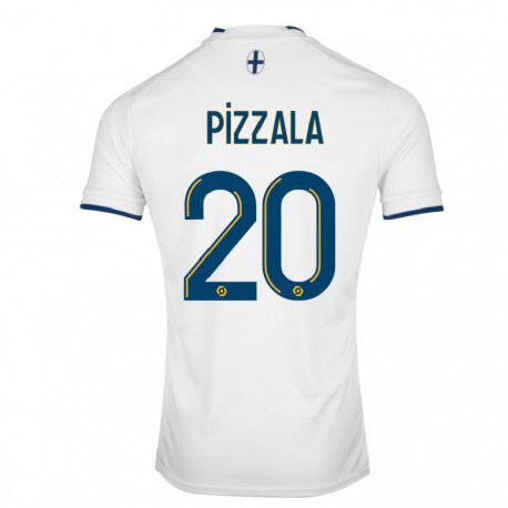 Kandiny Gyermek Caroline Pizzala #20 Fehér Zafír Hazai Jersey 2022/23 Mez Póló Ing