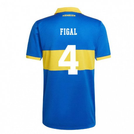 Kandiny Gyermek Nicolas Figal #4 Olimpiai Sárga Hazai Jersey 2022/23 Mez Póló Ing