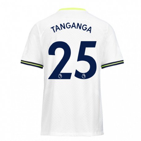 Kandiny Gyermek Japhet Tanganga #25 Fehér Zöld Hazai Jersey 2022/23 Mez Póló Ing