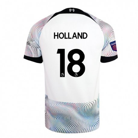 Kandiny Gyermek Ceri Holland #18 Fehér Színes Idegenbeli Jersey 2022/23 Mez Póló Ing
