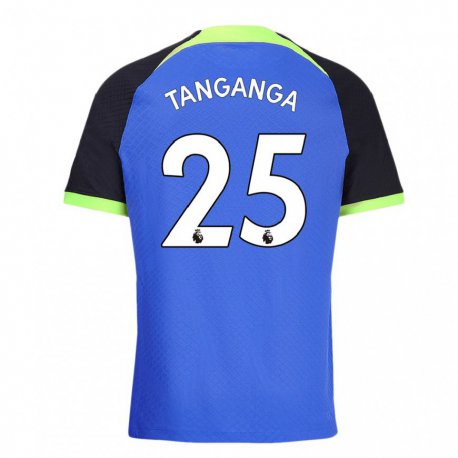 Kandiny Gyermek Japhet Tanganga #25 Kékeszöld Idegenbeli Jersey 2022/23 Mez Póló Ing