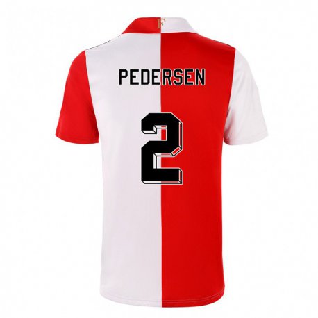 Kandiny Férfi Marcus Pedersen #2 Chili Fehér Hazai Jersey 2022/23 Mez Póló Ing