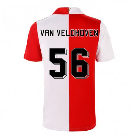 Kandiny Férfi Kars Van Veldhoven #56 Chili Fehér Hazai Jersey 2022/23 Mez Póló Ing