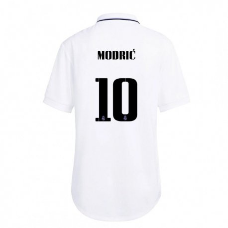 Kandiny Férfi Luka Modric #10 Fehér Lila Hazai Jersey 2022/23 Mez Póló Ing