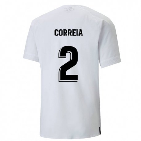 Kandiny Férfi Thierry Correia #2 Krémes Fehér Hazai Jersey 2022/23 Mez Póló Ing