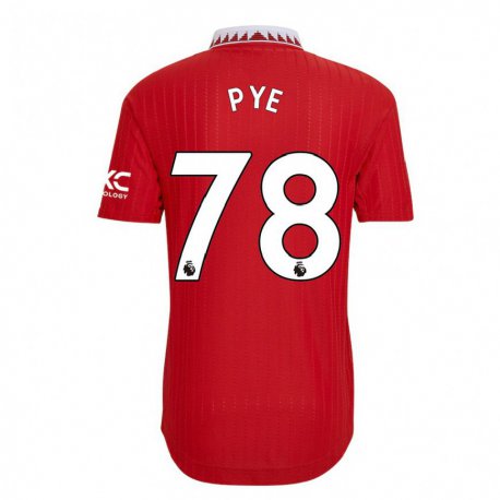 Kandiny Férfi Logan Pye #78 Piros Hazai Jersey 2022/23 Mez Póló Ing