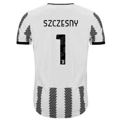 Kandiny Férfi Wojciech Szczesny #1 Fehér Fekete Hazai Jersey 2022/23 Mez Póló Ing