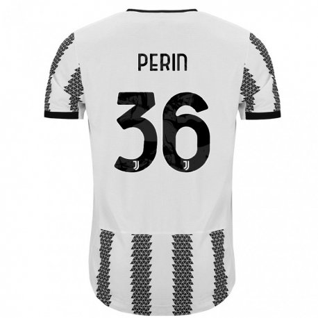 Kandiny Férfi Mattia Perin #36 Fehér Fekete Hazai Jersey 2022/23 Mez Póló Ing