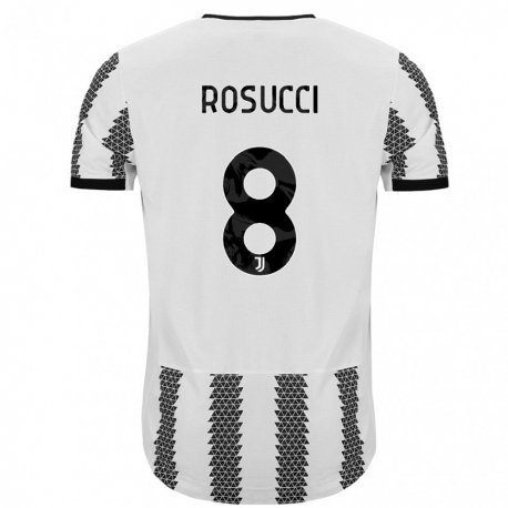 Kandiny Férfi Martina Rosucci #8 Fehér Fekete Hazai Jersey 2022/23 Mez Póló Ing