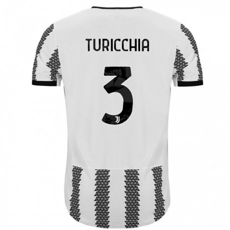 Kandiny Férfi Riccardo Turicchia #3 Fehér Fekete Hazai Jersey 2022/23 Mez Póló Ing