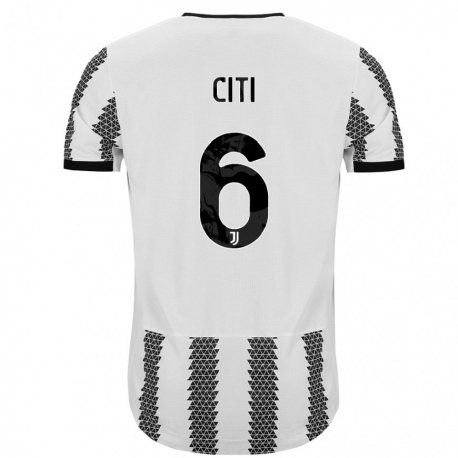 Kandiny Férfi Alessandro Citi #6 Fehér Fekete Hazai Jersey 2022/23 Mez Póló Ing