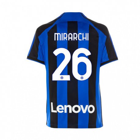 Kandiny Férfi Mattia Mirarchi #26 Királykék Fekete Hazai Jersey 2022/23 Mez Póló Ing