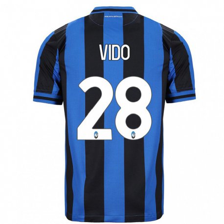 Kandiny Férfi Luca Vido #28 Kék Fekete Hazai Jersey 2022/23 Mez Póló Ing