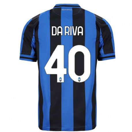 Kandiny Férfi Jacopo Da Riva #40 Kék Fekete Hazai Jersey 2022/23 Mez Póló Ing