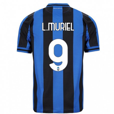 Kandiny Férfi Luis Muriel #9 Kék Fekete Hazai Jersey 2022/23 Mez Póló Ing